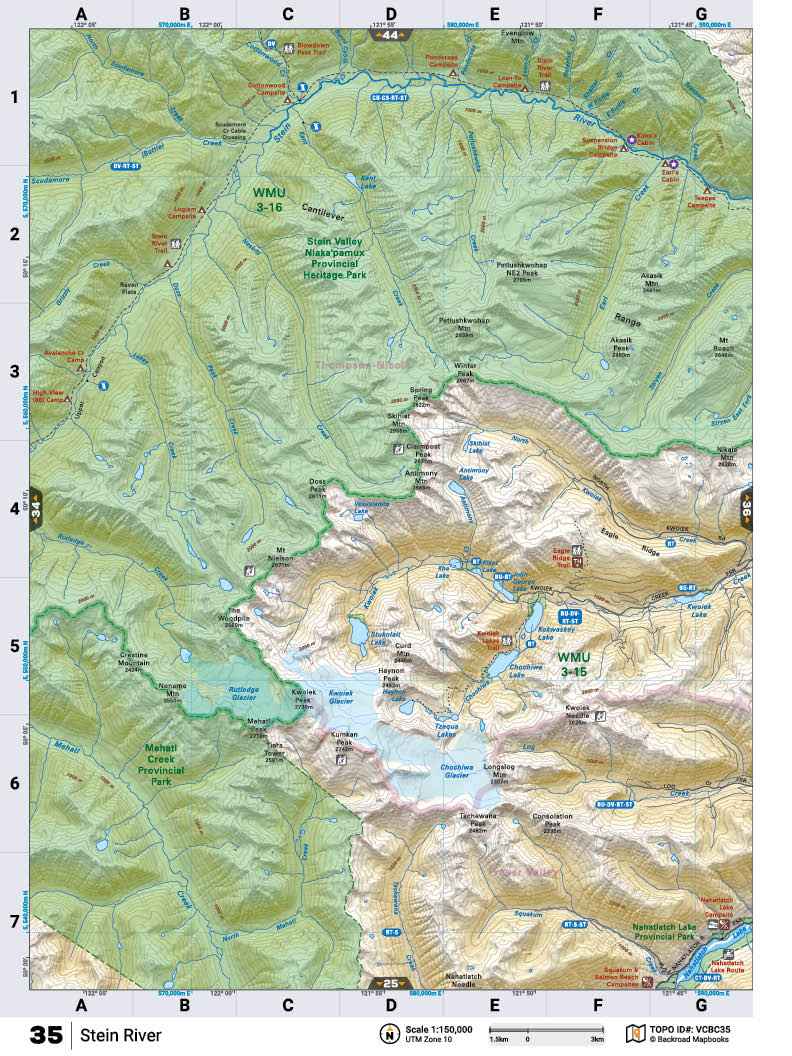 VCBC35 TOPO Map - Stein River