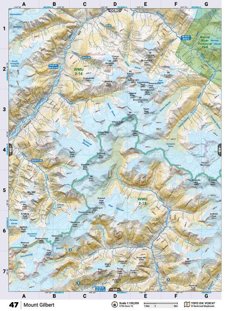 VCBC47 TOPO Map - Mount Gilbert