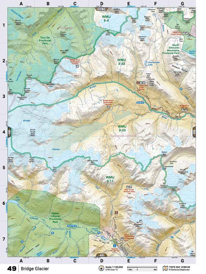 VCBC49 TOPO Map - Bridge Glacier