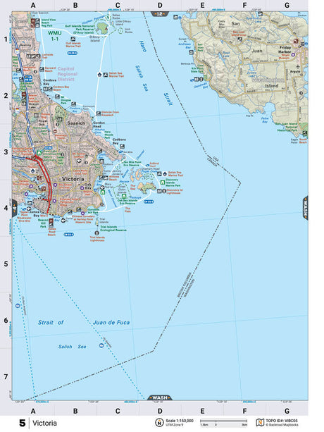 VIBC05 Wall Map - Backroad Maps