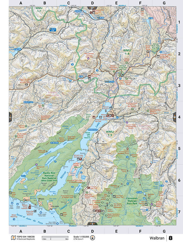 VIBC08 TOPO Map - Walbran - Backroad Maps