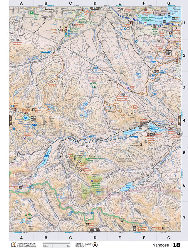 VIBC18 Wall Map - Nanoose - Backroad Maps