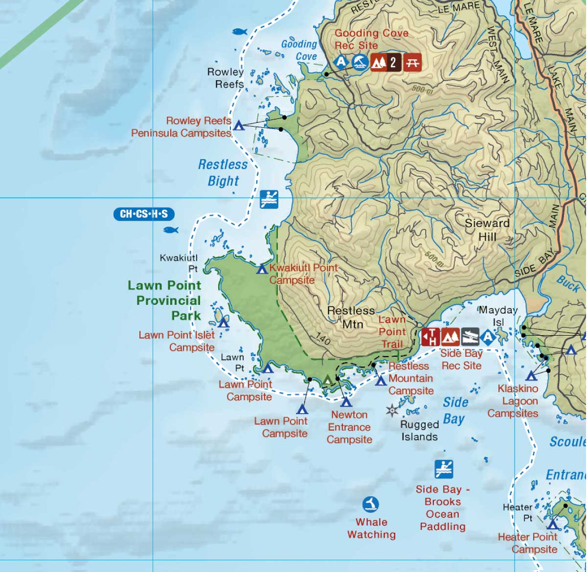 Northwestern Vancouver Island, BC - Wall Map