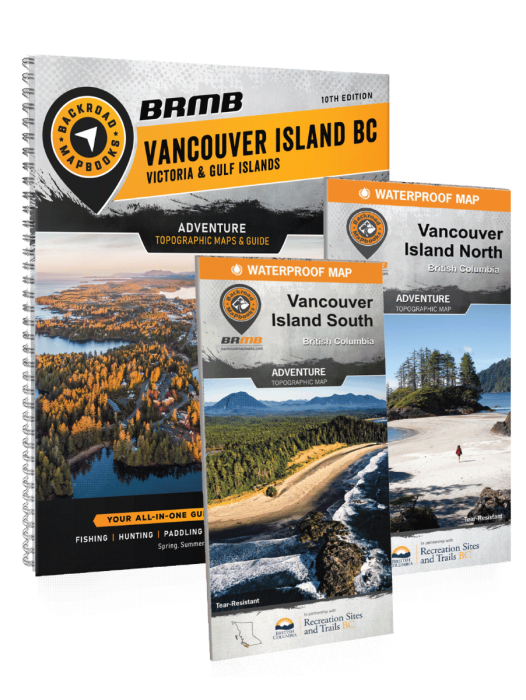 Vancouver Island BC Recreation Map & Mapbook Bundle Backroad Maps