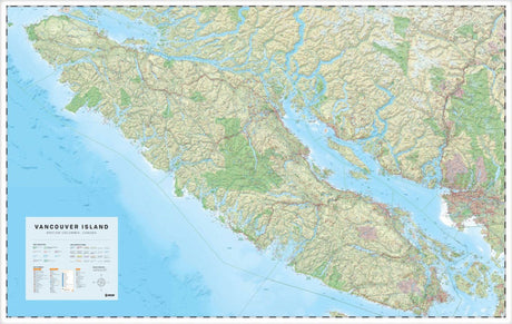 Vancouver Island, BC - Wall Map - Backroad Maps