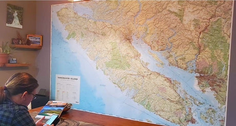 Vancouver Island, BC - Wall Map - Backroad Maps