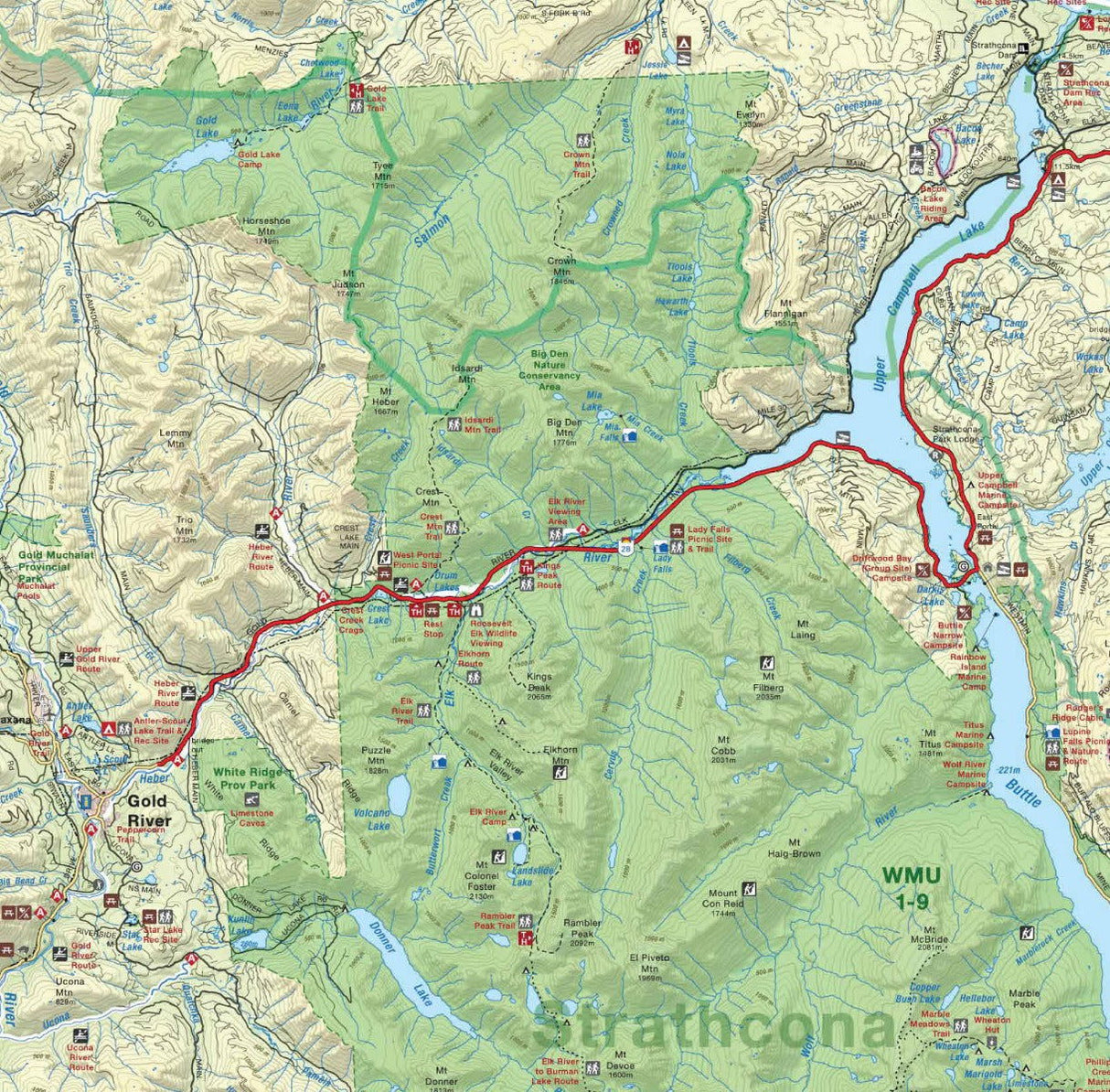 Vancouver Island, BC - Wall Map - Backroad Maps