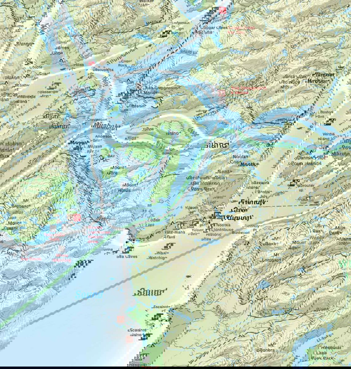 Vancouver Island, BC - Wall Map - Backroad Maps
