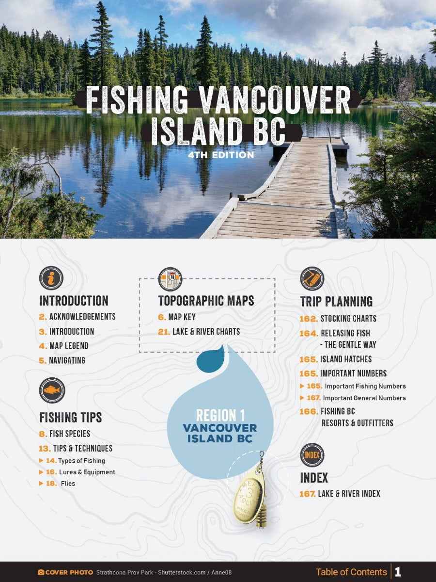 Vancouver Island BC Fishing Mapbook