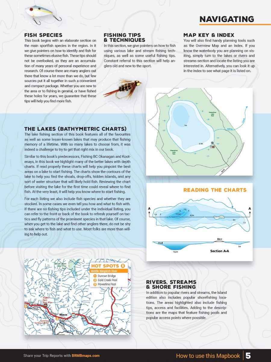 Vancouver Island BC Fishing Mapbook