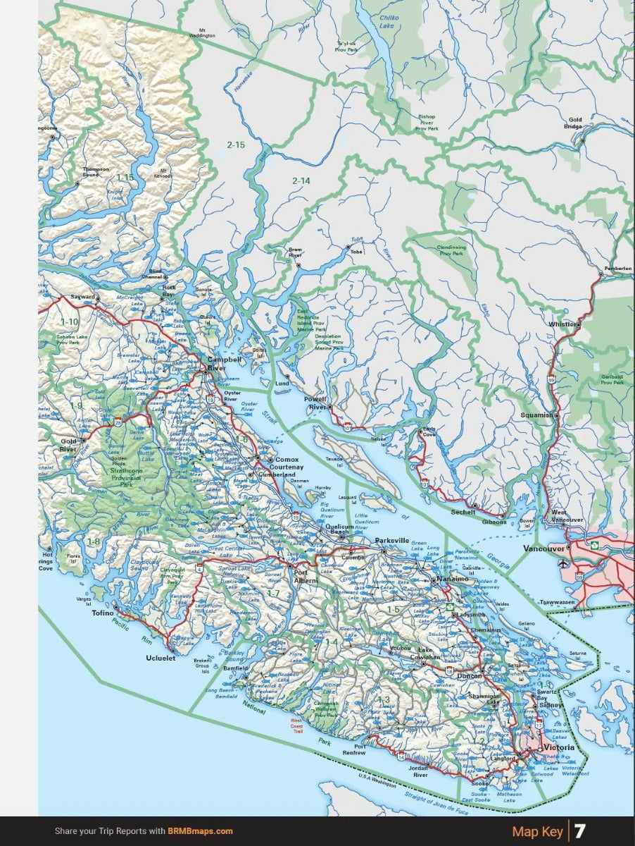 Vancouver Island BC Fishing Mapbook