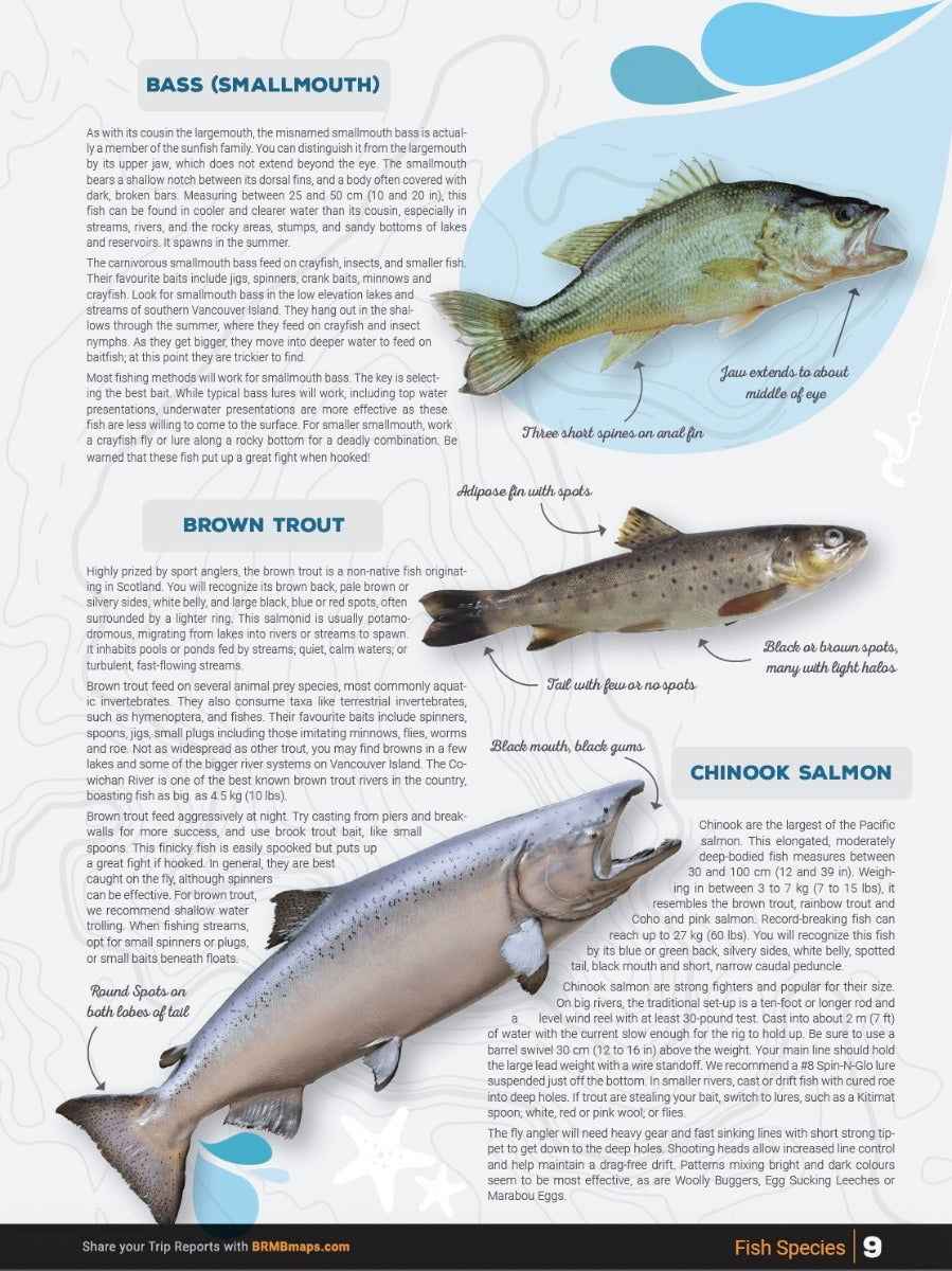 Vancouver Island BC Fishing Mapbook