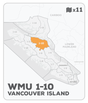 WMU 1-10 Hunting Bundle - Vancouver Island Region BC (11 maps) - Hunting Bundle