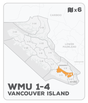 WMU 1-4 Hunting Bundle - Vancouver Island Region BC (6 maps) - Hunting Bundle