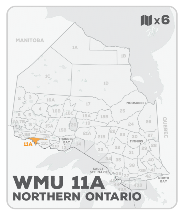 WMU 11A Hunting Bundle - Northern Ontario (6 maps) - Hunting Bundle