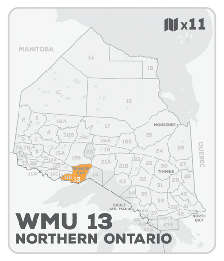 WMU 13 Hunting Bundle - Northern Ontario (11 maps) - Hunting Bundle