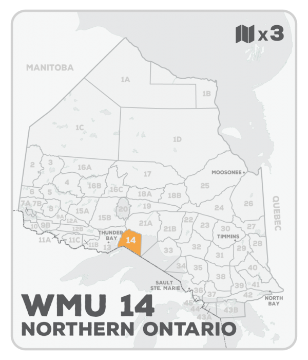 WMU 14 Hunting Bundle - Northern Ontario (3 maps) - Hunting Bundle