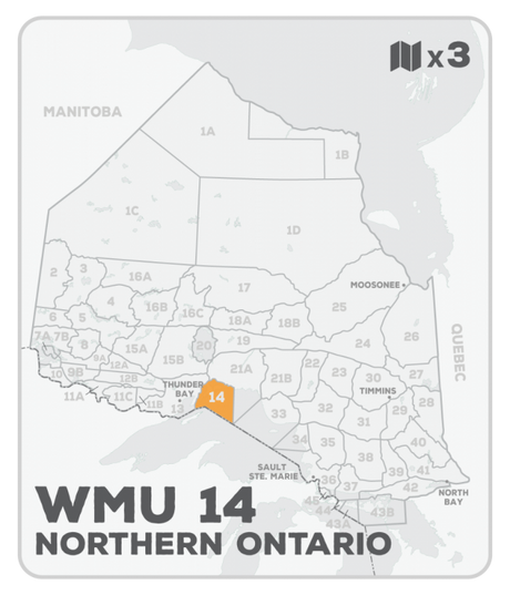 WMU 14 Hunting Bundle - Northern Ontario (3 maps) - Hunting Bundle