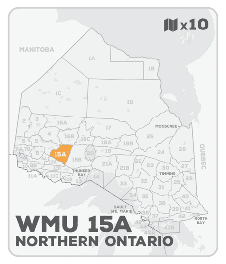 WMU 15A Hunting Bundle - Northern Ontario (10 maps) - Hunting Bundle