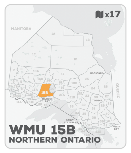 WMU 15B Hunting Bundle - Northern Ontario (17 maps) - Hunting Bundle