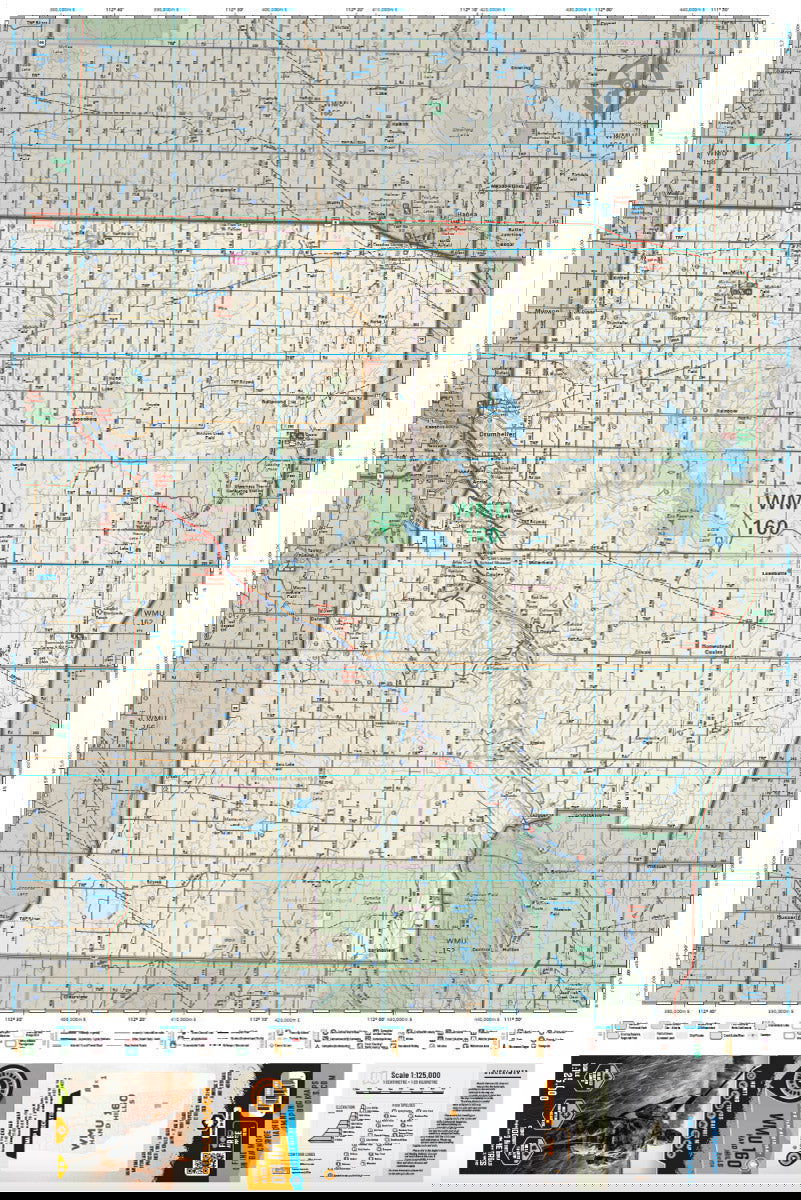 WMU 160 Hand Hills - Hunting Topo Alberta - Backroad Maps