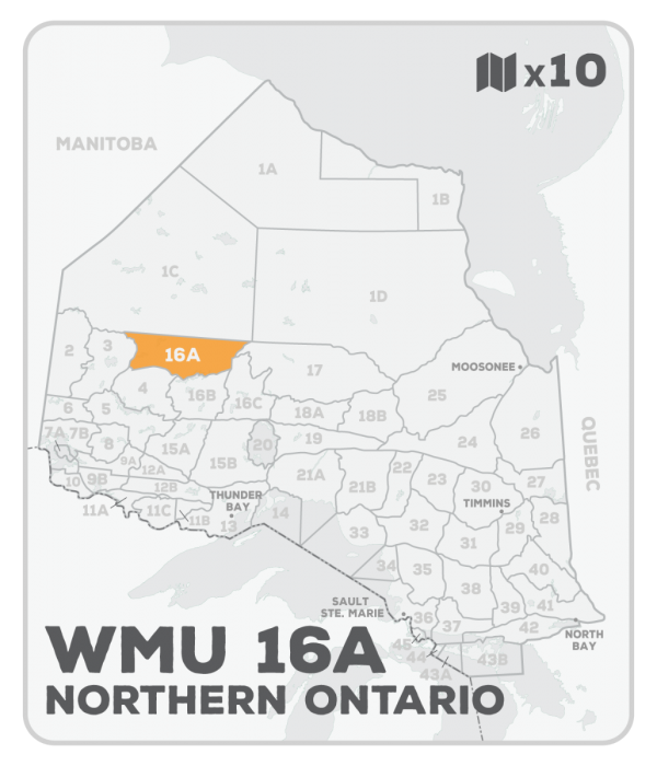 WMU 16A Hunting Bundle - Northern Ontario (10 maps) - Hunting Bundle