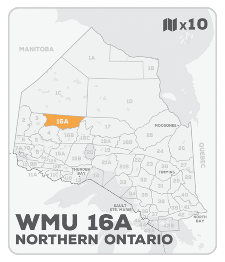 WMU 16A Hunting Bundle - Northern Ontario (10 maps) - Hunting Bundle