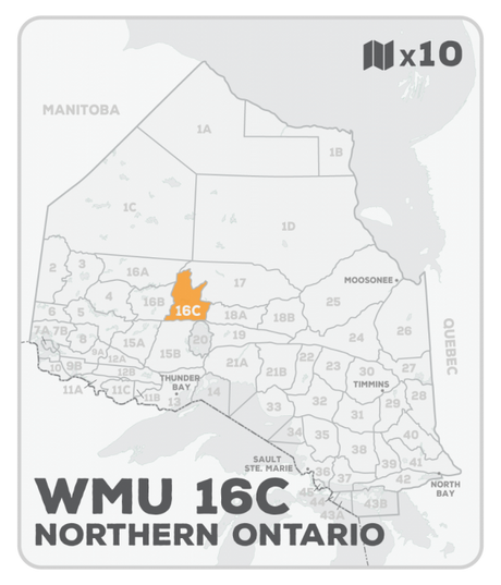 WMU 16C Hunting Bundle - Northern Ontario (10 maps) - Hunting Bundle