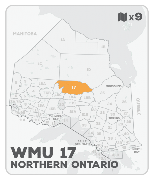 WMU 17 Hunting Bundle - Northern Ontario (9 maps) - Hunting Bundle