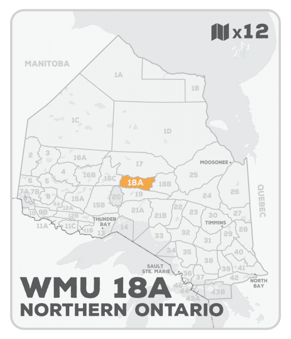 WMU 18A Hunting Bundle - Northern Ontario (12 maps) - Hunting Bundle