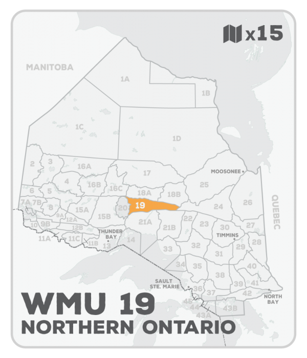 WMU 19 Hunting Bundle - Northern Ontario (15 maps) - Hunting Bundle