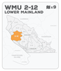 WMU 2-12 Hunting Bundle - Lower Mainland Region BC (9 maps) - Hunting Bundle