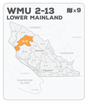 WMU 2-13 Hunting Bundle - Lower Mainland Region BC (9 maps) - Hunting Bundle
