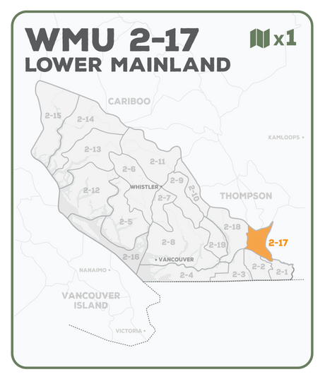 WMU 2-17 Lower Mainland Region - Hunting Topo BC - Backroad Maps