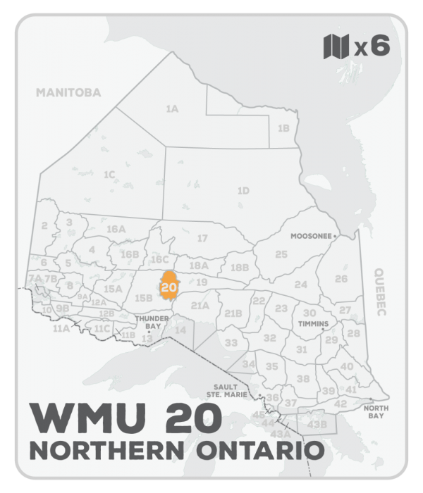 WMU 20 Hunting Bundle - Northern Ontario (6 maps) - Hunting Bundle