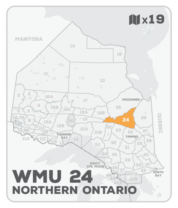 WMU 24 Hunting Bundle - Northern Ontario (19 maps) - Hunting Bundle