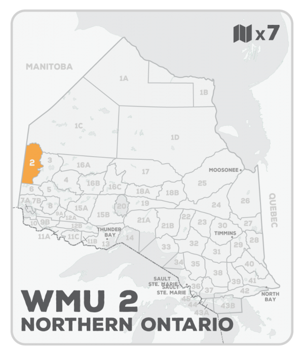 WMU 2 Hunting Bundle - Northern Ontario (7 maps) - Hunting Bundle