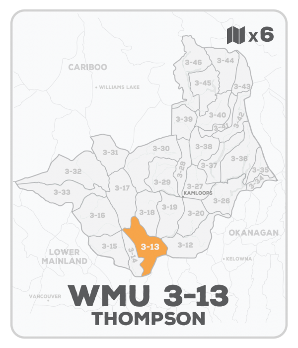 WMU 3-13 Hunting Bundle - Thompson Region BC (6 maps) - Hunting Bundle