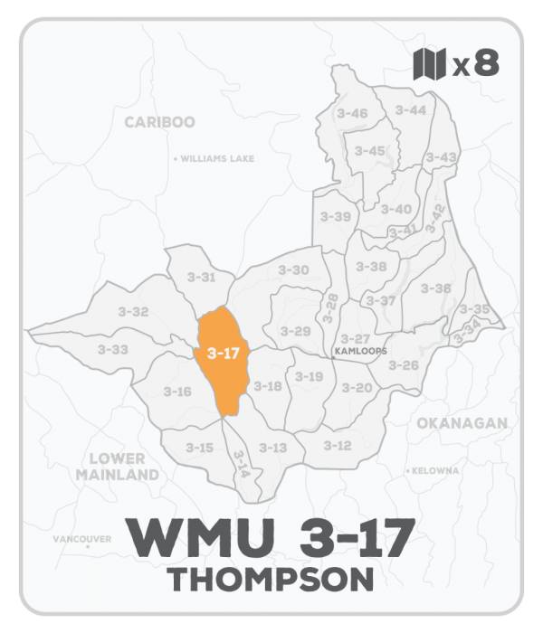 WMU 3-17 Hunting Bundle - Thompson Region BC (8 maps) - Hunting Bundle