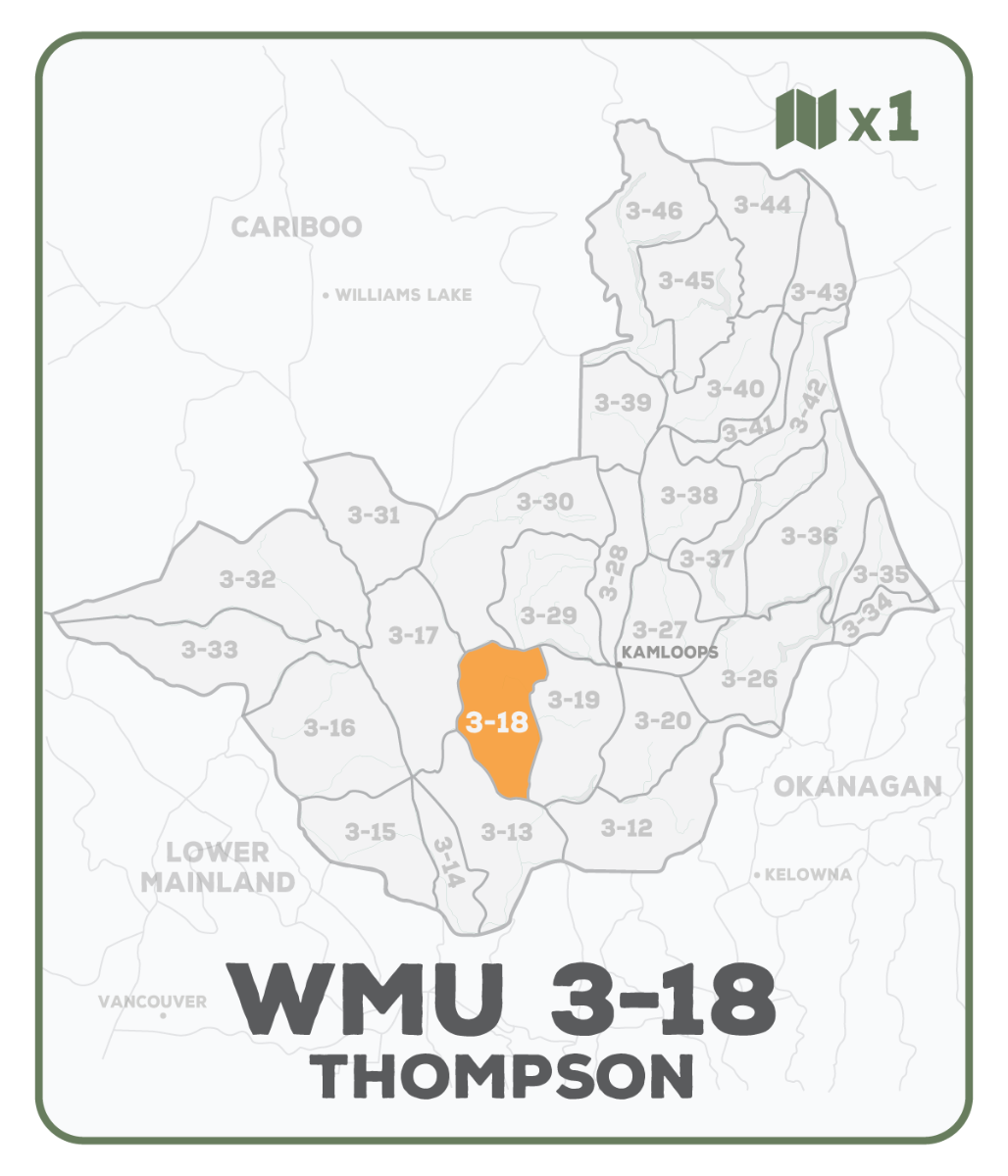 WMU 3-18 Thompson Region - Hunting Topo BC - Backroad Maps