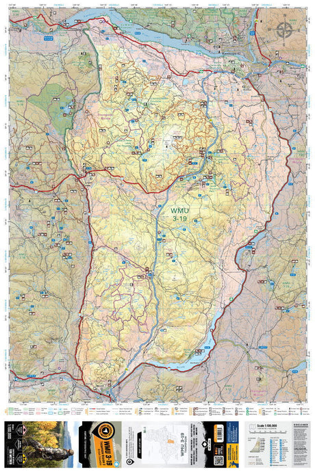 WMU 3-19 Thompson Region - Hunting Topo BC - Backroad Maps