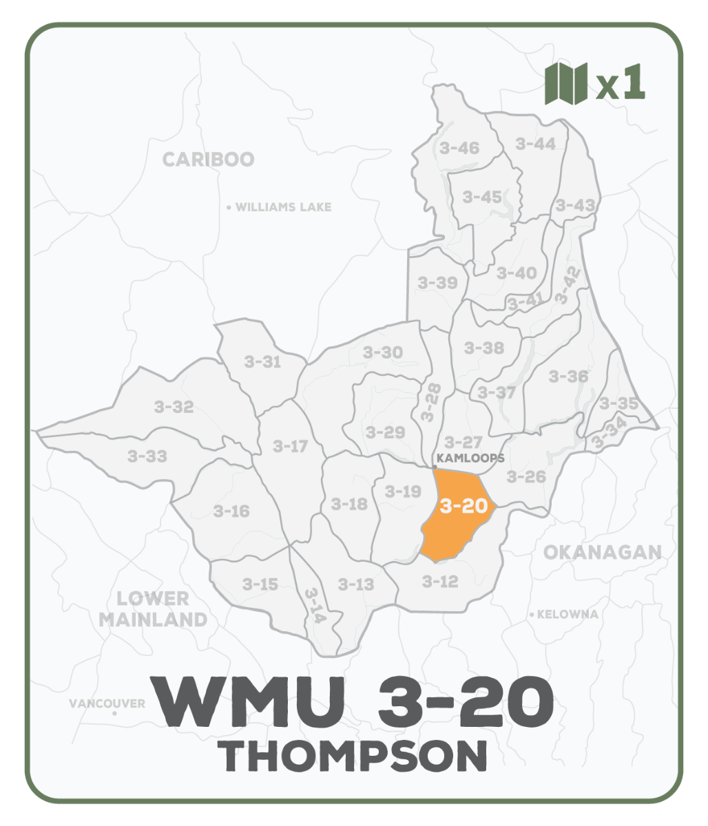 WMU 3-20 Thompson Region - Hunting Topo BC - Backroad Maps