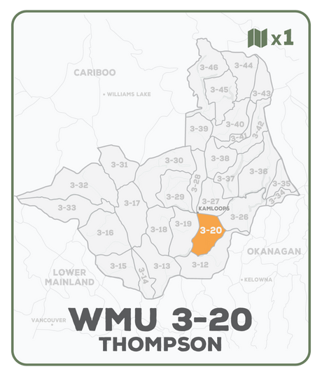 WMU 3-20 Thompson Region - Hunting Topo BC - Backroad Maps