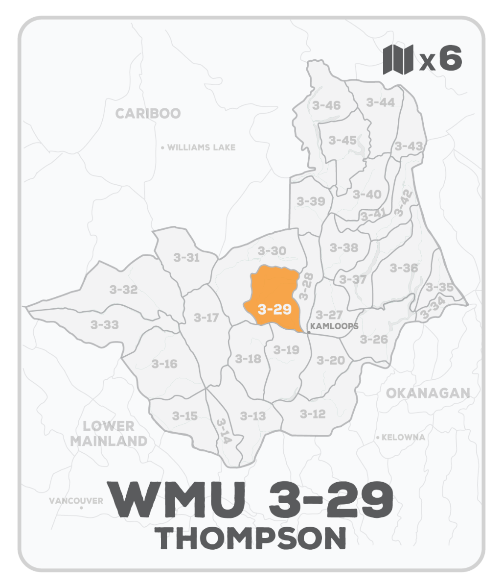 WMU 3-29 Hunting Bundle - Thompson Region BC (6 maps) - Hunting Bundle