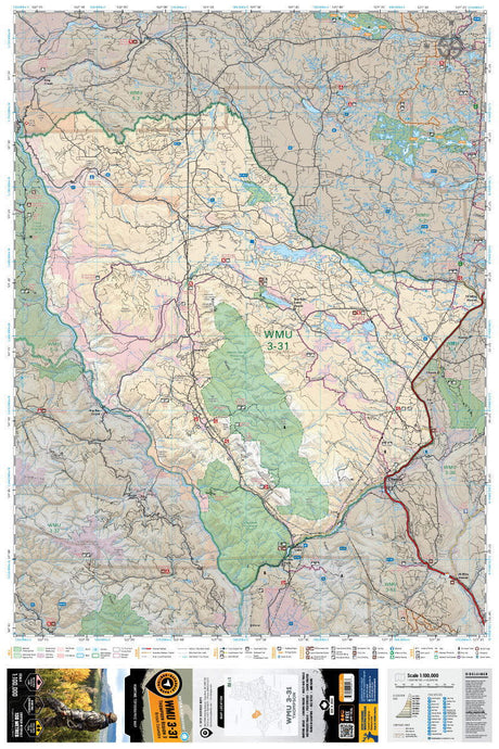 WMU 3-31 Thompson Region - Hunting Topo BC - Backroad Maps