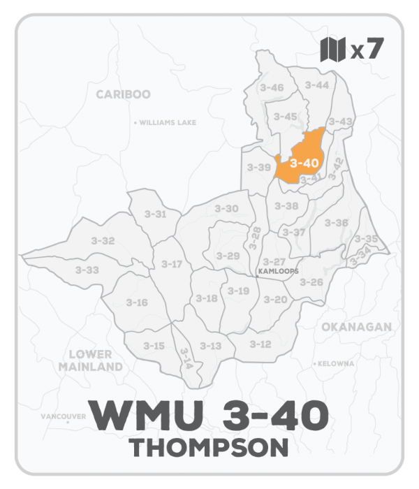 WMU 3-40 Hunting Bundle - Thompson Region BC (7 maps) - Hunting Bundle