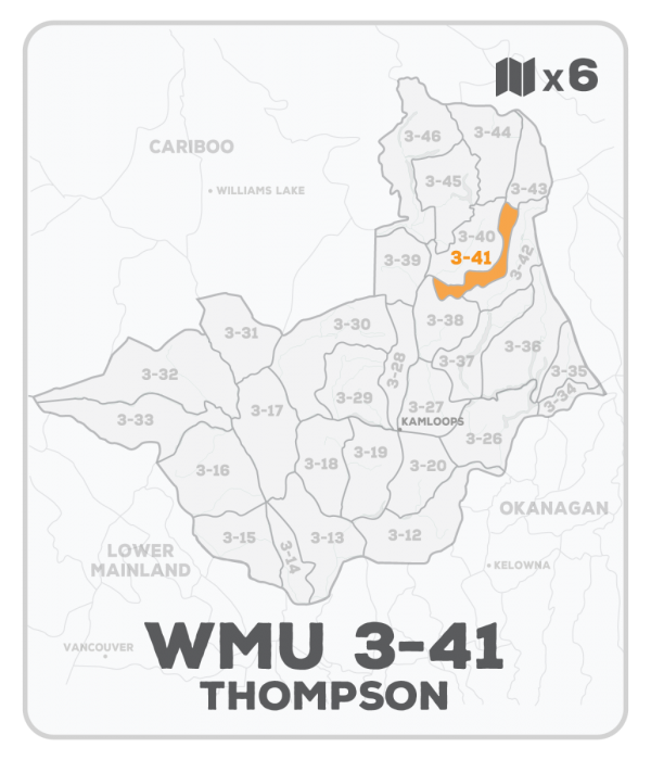 WMU 3-41 Hunting Bundle - Thompson Region BC (6 maps) - Hunting Bundle