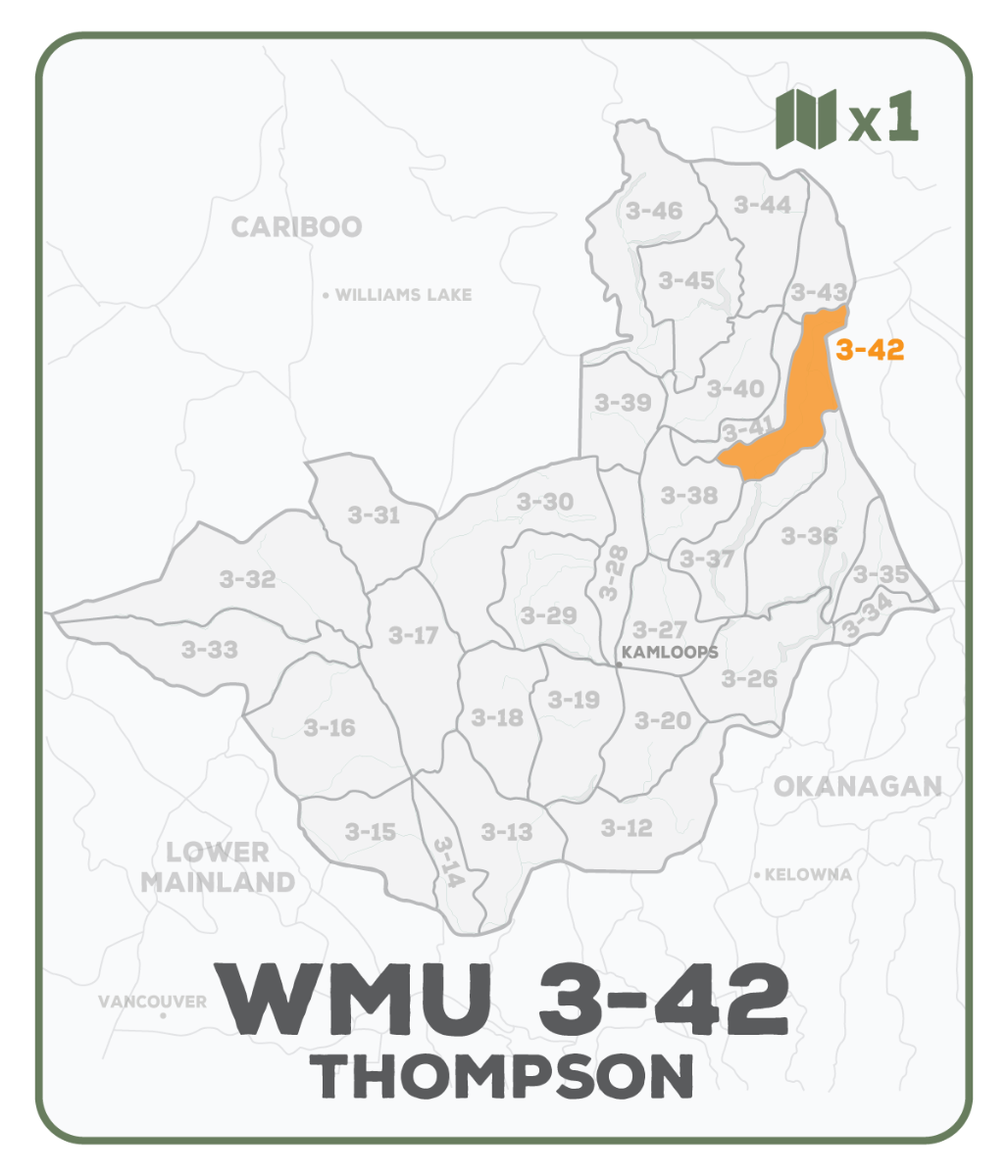 WMU 3-42 Thompson Region - Hunting Topo BC - Backroad Maps