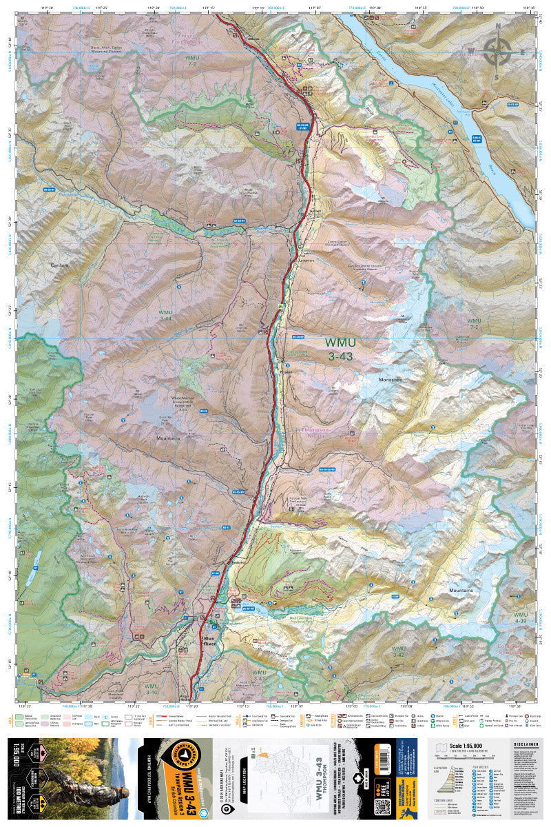 WMU 3-43 Thompson Region - Hunting Topo BC - Backroad Maps