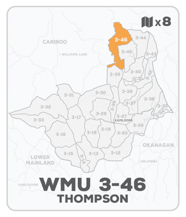 WMU 3-46 Hunting Bundle - Thompson Region BC (8 maps) - Hunting Bundle